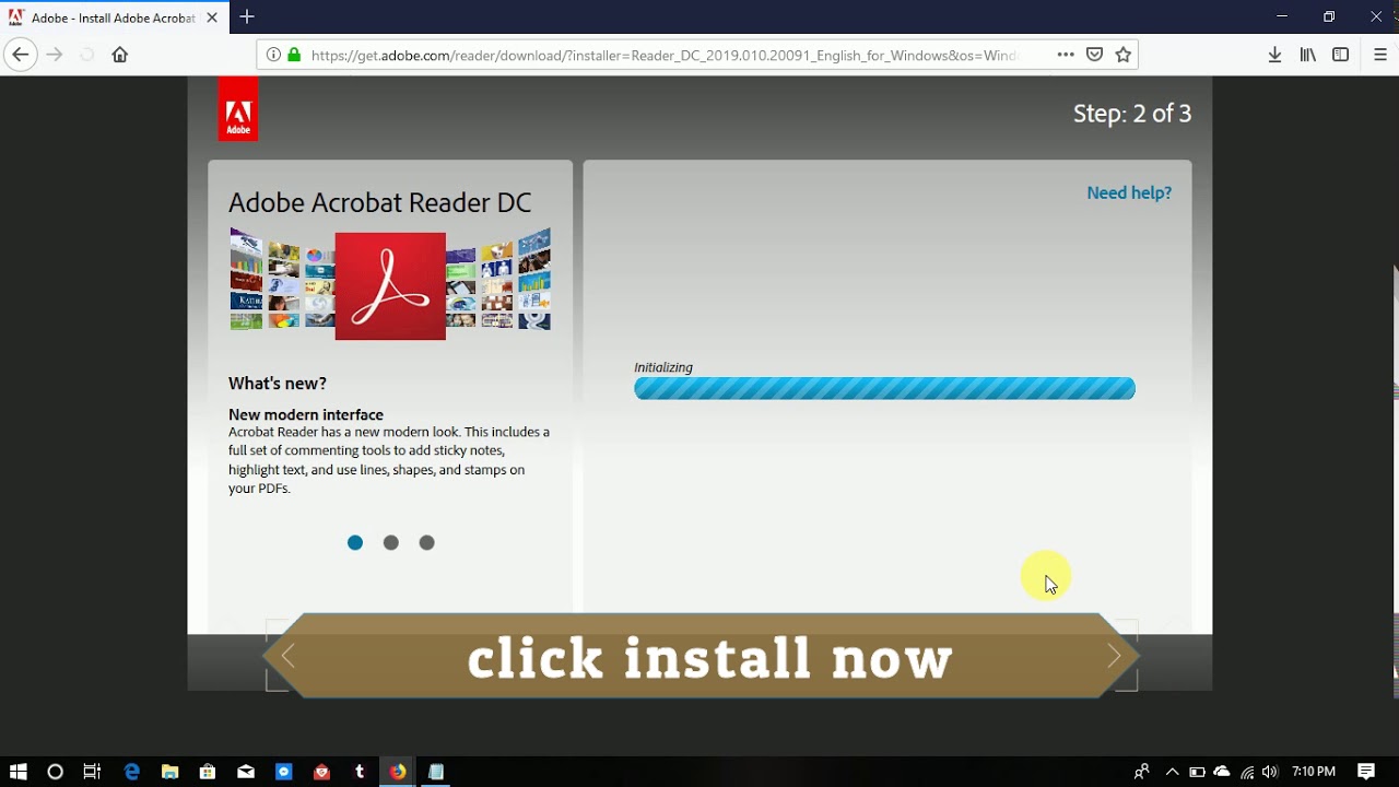 adobe reader download windows 10