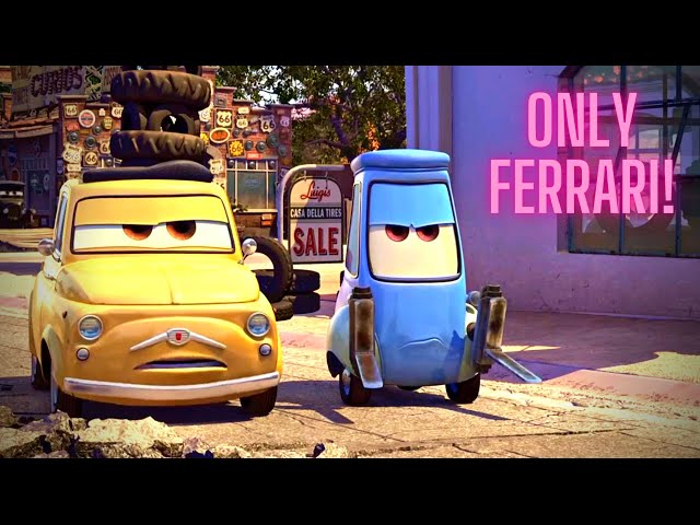 Luigi follow only the Ferrari! - Cars (2006) class=