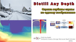 картинка: Distill Any Depth. Определение глубины на основе 2D изображения.