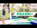 Colty Throws Dad's iPhone in the Pool! (*HE FLIPS OUT!*) Epic Prank!!