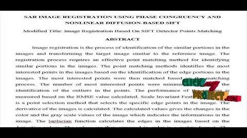 SAR Image Registration Using Phase Congruency and Nonlinear Diffusion-Based SIFT