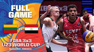 Lithuania v Egypt | Men | Full Game | FIBA 3x3 U23 World Cup 2022