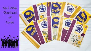 Graduation Cards! | April 2026 SheetLoad of Cards