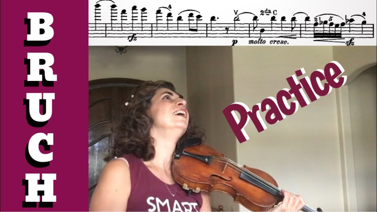 BRUCH Violin concerto 1st mvmt || Practice session