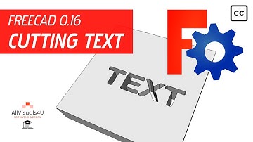 FreeCAD Tutorial - General #21 - How to extrude text