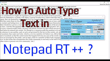 How to copy Paste text in Notepad RT ++ / Notepad Plus - Autotyper *Trick*