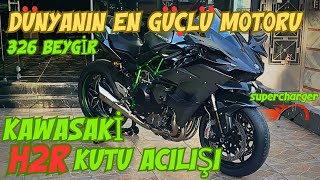 KAWASAKİ H2R DÜNYANIN EN HIZLI MOTORU 326 BEYGİR KUTU AÇILIŞI / ZX10RR SC PROJECT (MOTOVLOG)