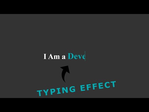 CSS Text Typing Animation | CSS Animation