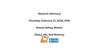 Prtv Prime Media - Network Advisory February 06, 2026