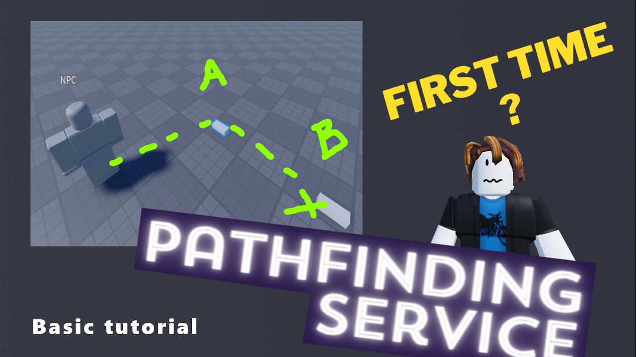 Move NPC on path for beginners | level beginer, Roblox Studio basic ...