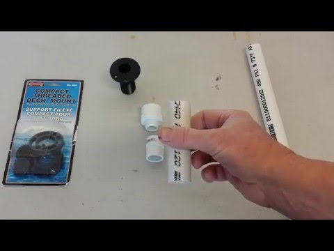 DIY Kayak PVC Pipe and Scotty Scupper Accessory Mount Doovi