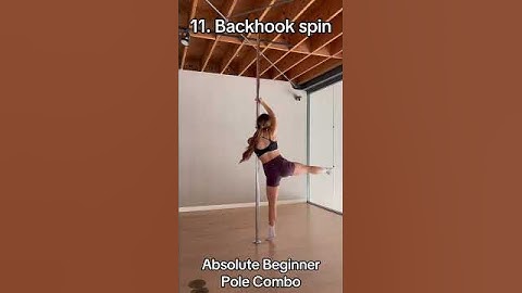 Absolute Beginner Pole Dance Combo |pole walk, beginner spins, pole sit #poledance #polefit #fitness