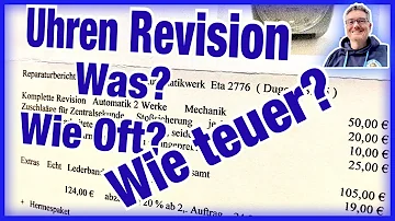 Wie teuer ist eine Uhrenrevision?