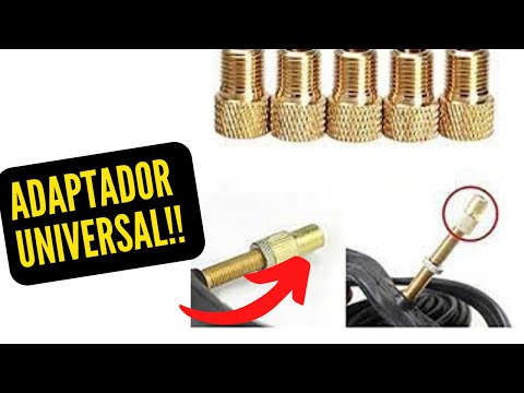 Como utilizar un adaptador de valvula presta a Schrader de un neumatico de bicicleta