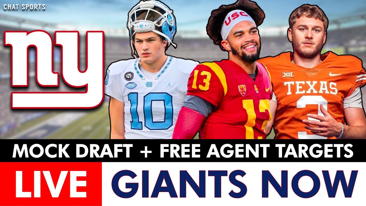 LIVE: Giants News, Rumors: 2 Round NFL Mock Draft + 2024 NFL Free