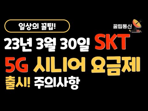   SKT 5G 시니어 요금제 변경시 주의사항