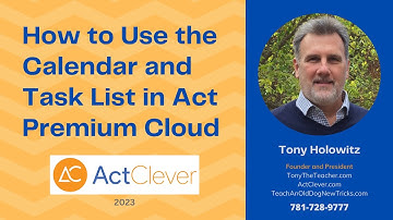How to Use the Calendar and Task List in Act Premium Cloud