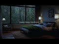 ASMR Cozy Rain Sounds in Room for Sleep Study and Relaxing Night