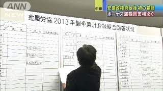 アベノミクス効果は・・・13日は大手企業集中回答日（13/03/13）