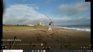 Surf Rod Casting with Chris Gallagher by Pompano Brownie 1,008 views 4 years ago 8 minutes, 3 seconds