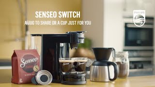 Vader Haringen fee Senseo Switch coffee machine is a real 2-in-1 coffee maker | Philips |  HD7892 - YouTube