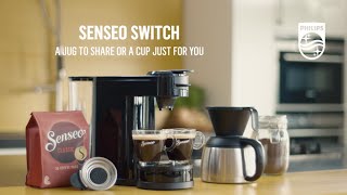 Philips SENSEO® Switch Pad and Filter Coffee Machine, White