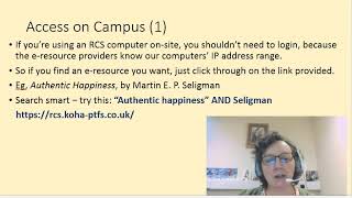 Get to Grips with E Journals and E Books
