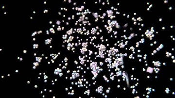 Gravity Simulation  Forming a Planet with Cubes using Maya Particles    Warum sind Planeten rund