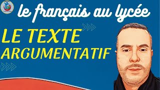 Le Texte argumentatif   النص الحجاجي   typologie textuelle (français au lycée) #KHALID_AFAK