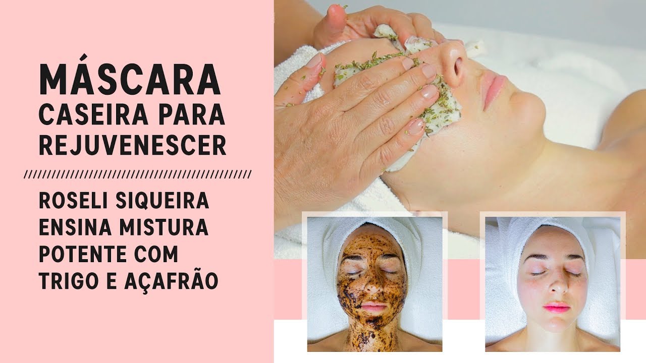 Como fazer máscara caseira com trigo e açafrão para rejuvenescer