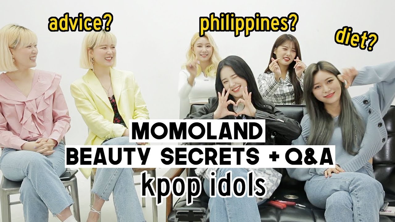 Kpop Idol MOMOLAND: beauty secrets + q&a (trainee advice, diet etc) | Q2HAN