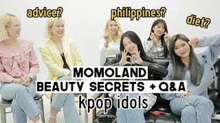 Kpop Idol Momoland Beauty Secrets Q&A Trainee Advice, Diet Etc Q2Han