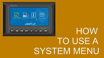 how to configure system menu button ? | DELTA HMI  PROGRAMMING PART-11 |
