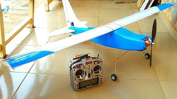 Flight test of my scratch built rc trainer plane