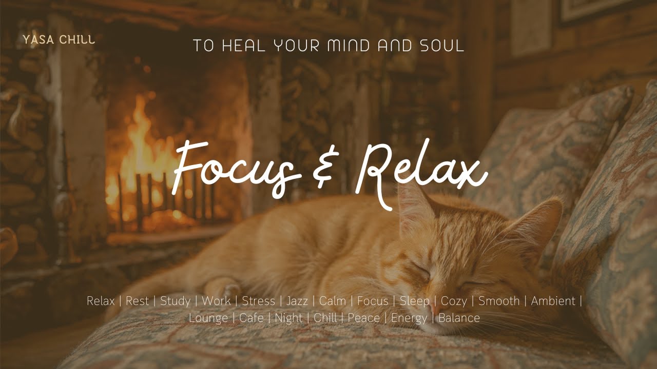 Cozy Jazz with Sleeping Cats 🐱 | Calm Night Jazz for Deep Relax & Sleep