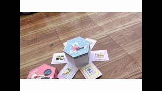 Hexagon Tower Explosion Box | #craft #shorts | By KP Creations Crafts