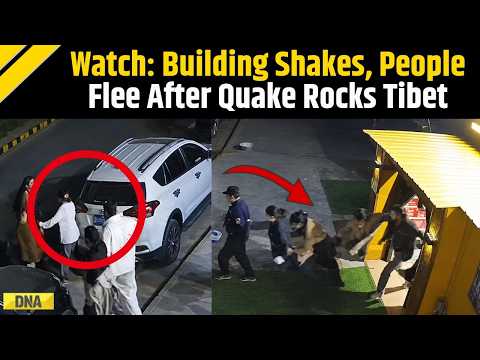 Tibet Earthquake: CCTV Video Shows Buildings Shake, People Flee As Earthquake Hits Tibet | China