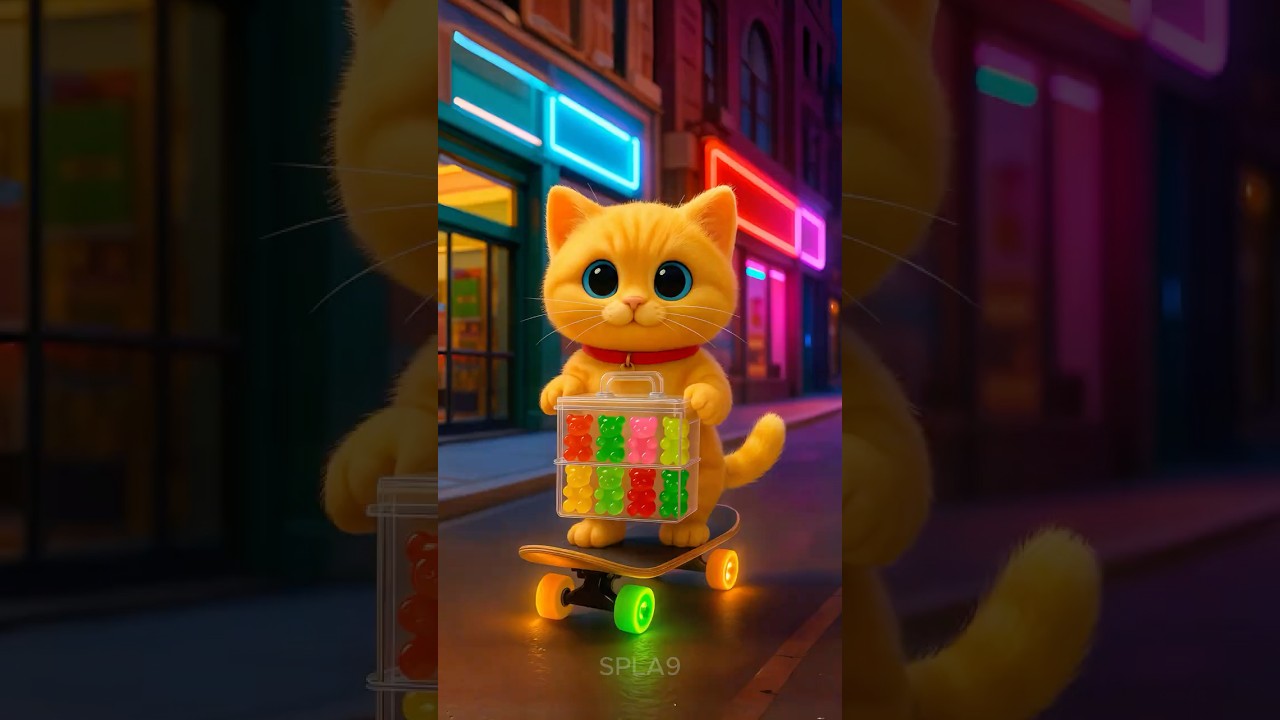 Cute Kitten’s Gummy Bear MISHAP! What Happened Next 😻🍬 