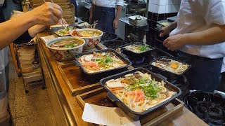 130년된 일본 철판 우동 전문점 / 130-year-old teppanyaki udon restaurant in japan