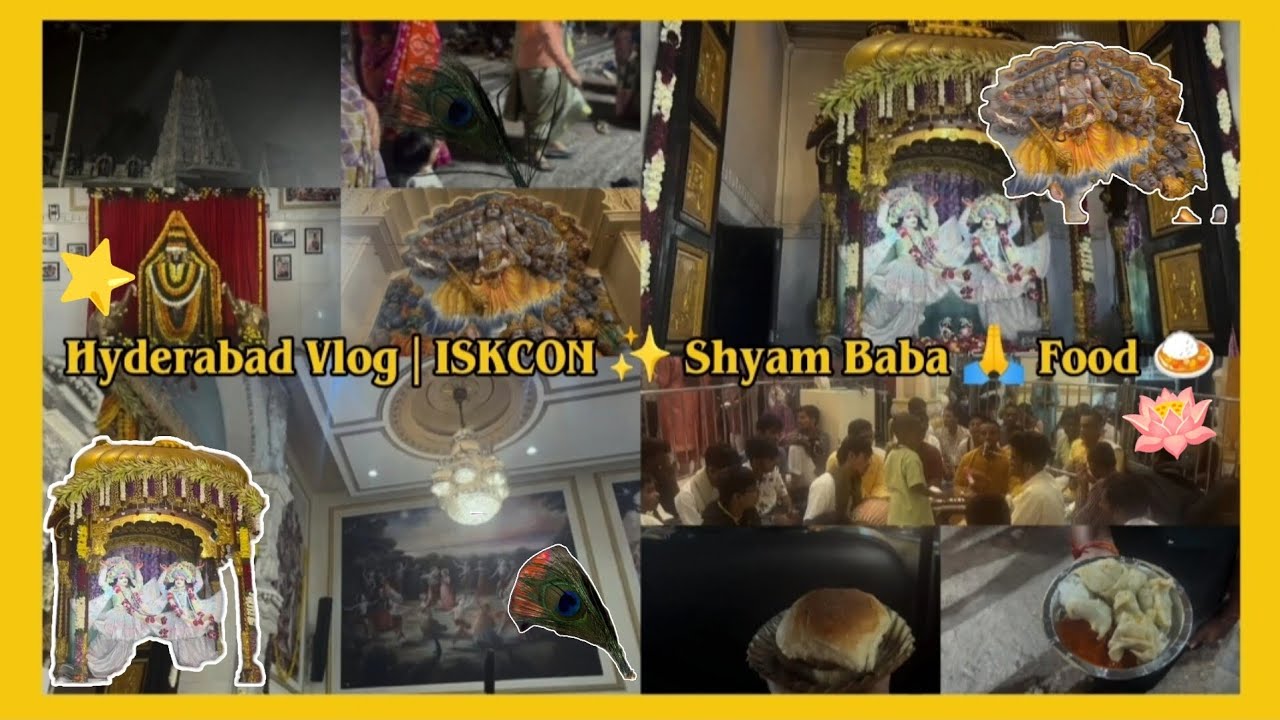 Hyderabad Vlog | Iskcon ✨ Shyam Baba 🙏 | New year | 1/1/2026 |