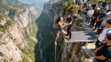 Bungee Jumping With Rope In Beautiful Place:Asmr Bungee Jumping