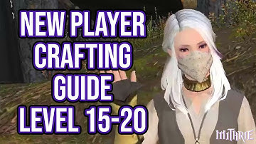 FFXIV 2.56 0592 New Player Crafting Guide Level 15 to 20
