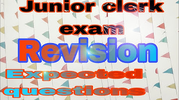 CSEB junior clerk and Kerala bank exam/Revision important questions/mock test/