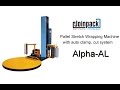 Pallet stretch wrapping machine  alphaal with auto clamp cut system