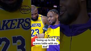 Lebron & Bronny James Post Game Interview After Making Nba History