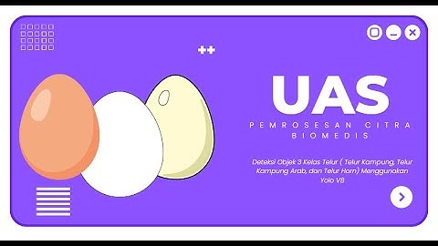 Deteksi Objek 3 Jenis Telur Menggunakan YoloV8