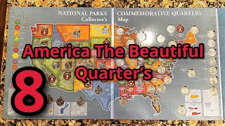 Coin Roll Hunting Quarters And Filling The National Parks Quarter Album. Ep8