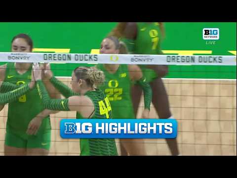 Washington State at Oregon | Highlights | Big Ten Volleyball | 09/06/2026