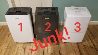 Hisense Dehumidifier, STAY AWAY, JUNK! WARNING! Must watch before you buy! #viral #1million #trash