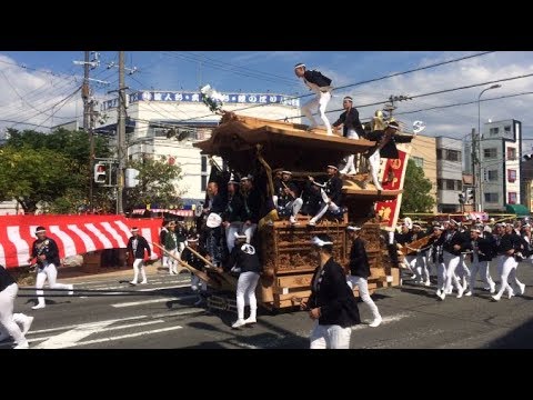 【岸和田だんじり祭】20170903 試験曳き らんかん橋 No.5 (Japanease Danjiri in Kishiwada Osaka test run 2017/09/03)